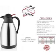 Cooker 2 Litre Paslanmaz Çelik Termos Sürahi Model CKR2006