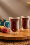 Perotti Double Wall 2 Li Çift Cidarlı Kulplu Çay Bardağı 15538