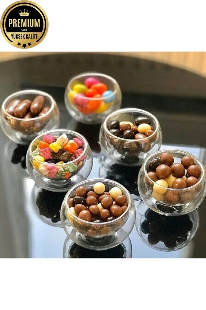 Tohana 6 lı Çift Cidarlı Mini Sosluk Drajelik Lokumluk 32131