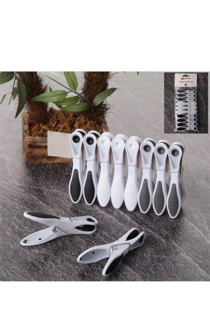 Esnek Kırılmaz Çatlamaz Yapışmaz Silikon Çamaşır Mandalı 10Lu 73914