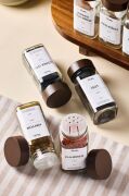 Perotti Raul Woody 12'li Akasya Kapak Baharatlık Seti 120ml + 30 Etiket 16779