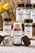 Perotti Raul Woody 12'li Akasya Kapak Baharatlık Seti 120ml + 30 Etiket 16779