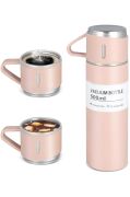 Kapris Paslanmaz Çelik Termos 3lü Set Pembe Kap-291