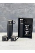 Kapris Paslanmaz Çelik Termos 3lü Set Siyah Kap-291