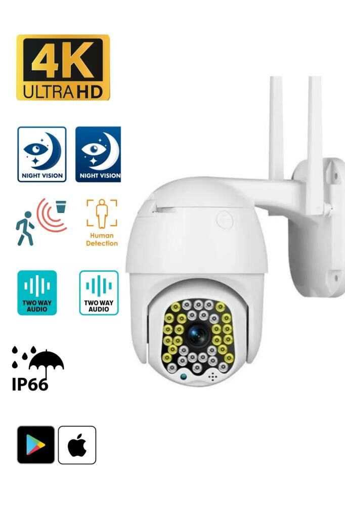 Blic Wifi Kontrollü Hd Çözünürlük Çift Ledli Hareket Takipli Ip Kamera BLM-04