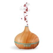 Hava Nemlendirici Buhar Makinesi Ve Aroma Terapi Led Işıklı Açık Kahve SL-168