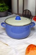 Emaye Derin Bombeli Yoğurt Tenceresi 24 Cm 5 Litre 072-C