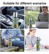 Kapris Çelik 3lü Termos Seti 680 ml Siyah Kap-290