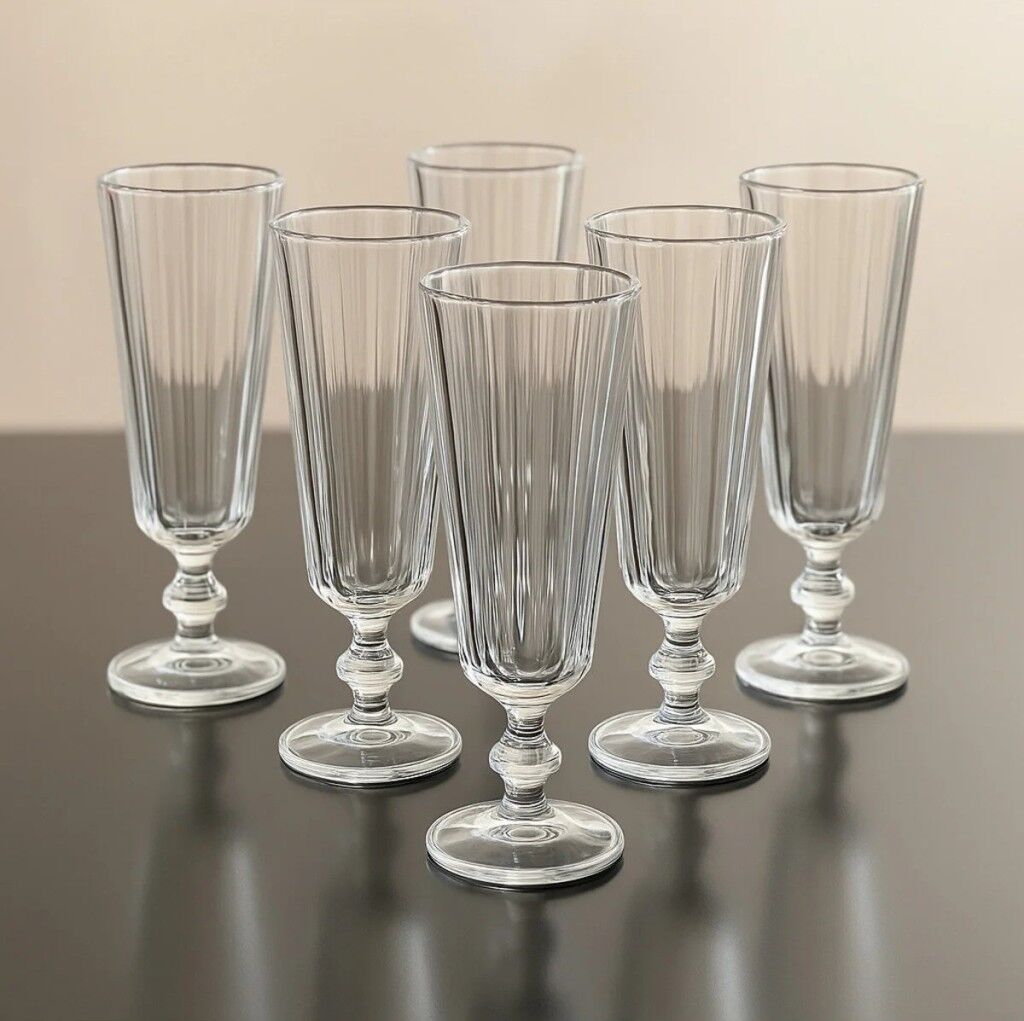 Kardelen Valeria 6 Lı Kahve Yanı Flüt Bardak KRD-4560