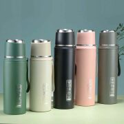 Kapris Çift Katlı Paslanmaz Çelik Termos Yeşil 1 Litre Kap-294