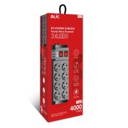 Blic Termal Akım Korumalı 8 Li Uzatma Kablosu  3XUsb 2 Mt 16 Amper FTR-08