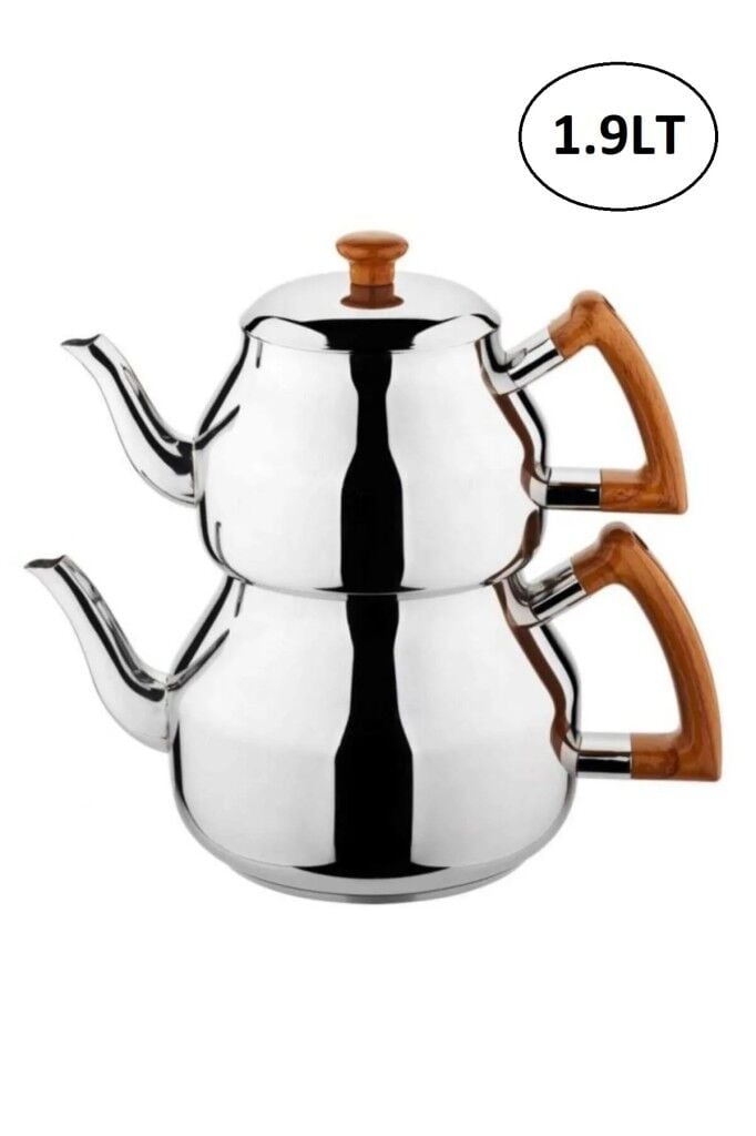 Özkent Marmaris Mini Boy Ahşap 1,9 Lt Paslanmaz Çelik Çaydanlık K314.03