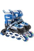 Mavi Silikon Tekerli Ayarlanabilir Işıklı Paten S 31-34 8231