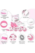 Mavi Silikon Tekerli Ayarlanabilir Işıklı Paten S 31-34 8231