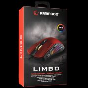 Rampage Limbo Makrolu 6400Dpi Ledli Gaming Mouse Kırmızı Smx-R33