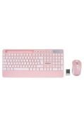 Everest 2.4 Ghz Kablosuz Standart Klavye Mouse Seti 1600 Dpi Pembe KM-9676