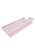 Everest 2.4 Ghz Kablosuz Standart Klavye Mouse Seti 1600 Dpi Pembe KM-9676