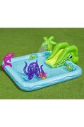 Bestway 53052 Fantastik Akvaryum Kaydıraklı Oyun Havuzu 2.39m X 2.06m X 86cm