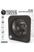 Troya Masaüstü Vantilatör 3 Kanatlı 3 Kademeli Vantilatör TR516