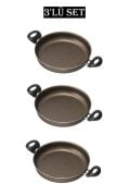 Kuvars 3'lü Sahan Set 18 - 20 - 22 Cm