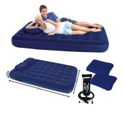 Bestway 67374 Şişme Yatak Yastıklı Ve Pompalı 203X152X22 cm