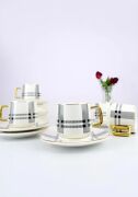 Acar Mira Beyaz 6 Kişilik Porselen Kahve Fincanı Takımı - 90 ml 05212