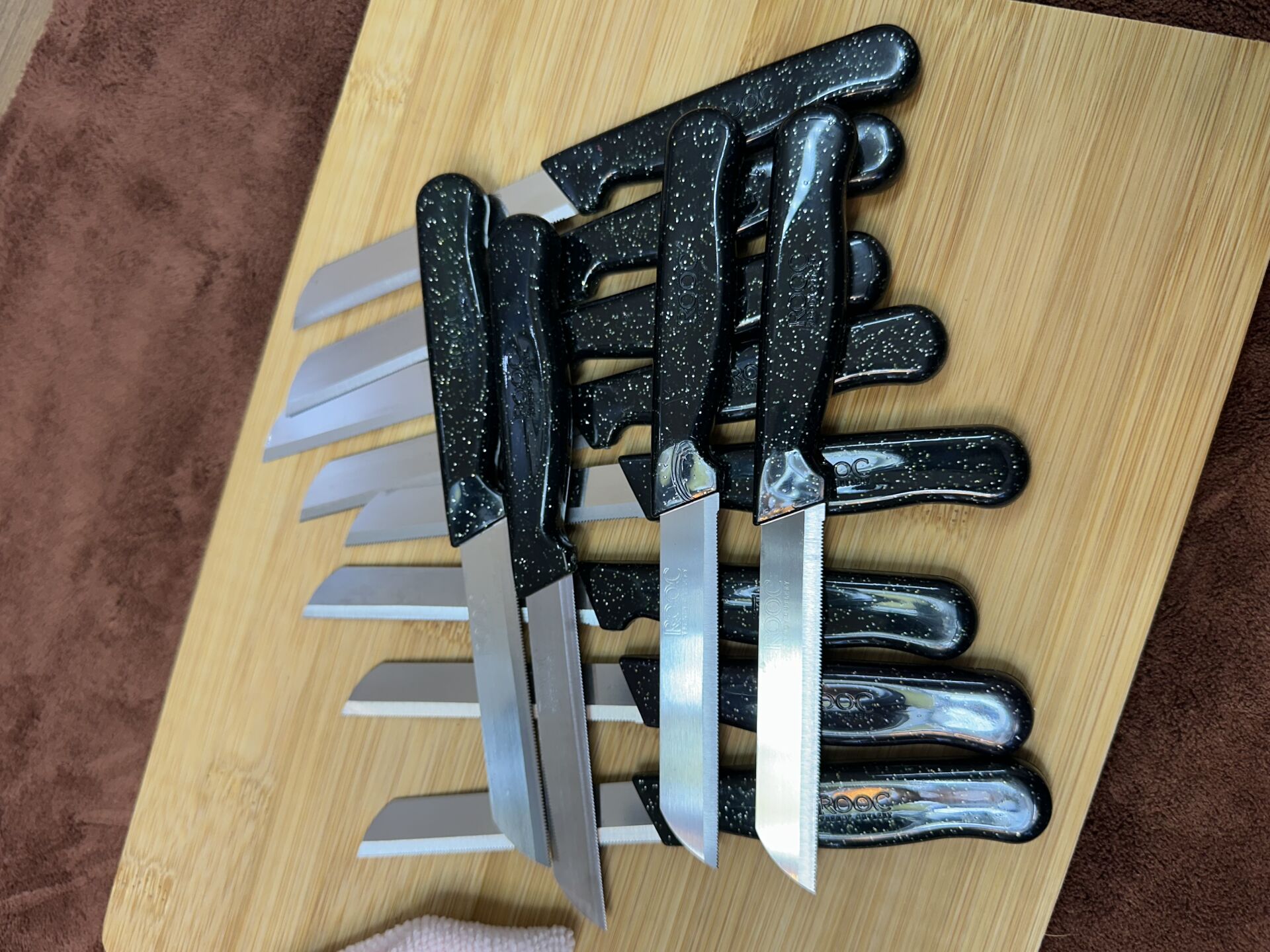 Kapris 12 Adet Meyve Bıçağı Seti Alman Model Siyah SLR01