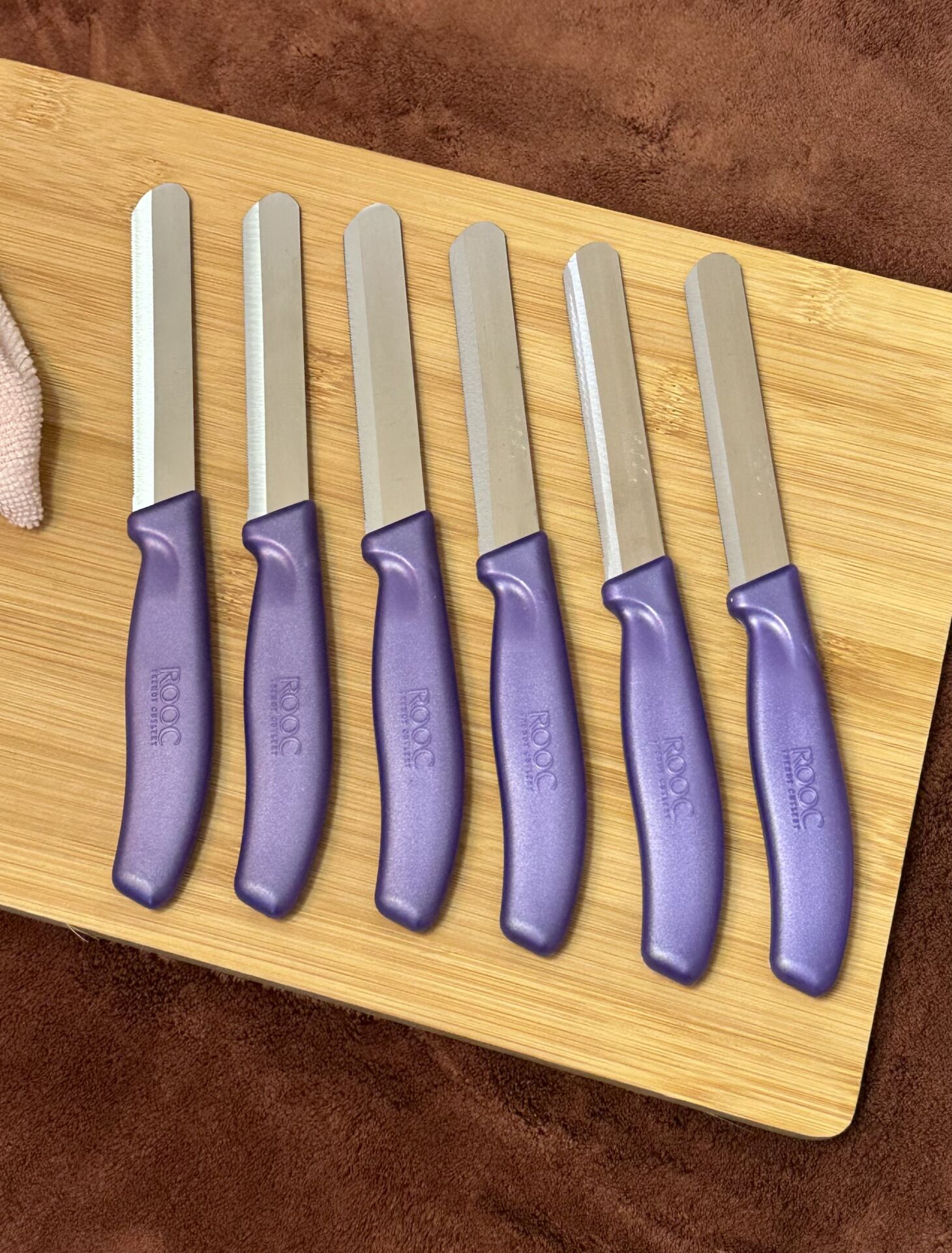 Kapris 6 Adet Sebze Bıçağı Seti Alman Model Mor SLR02