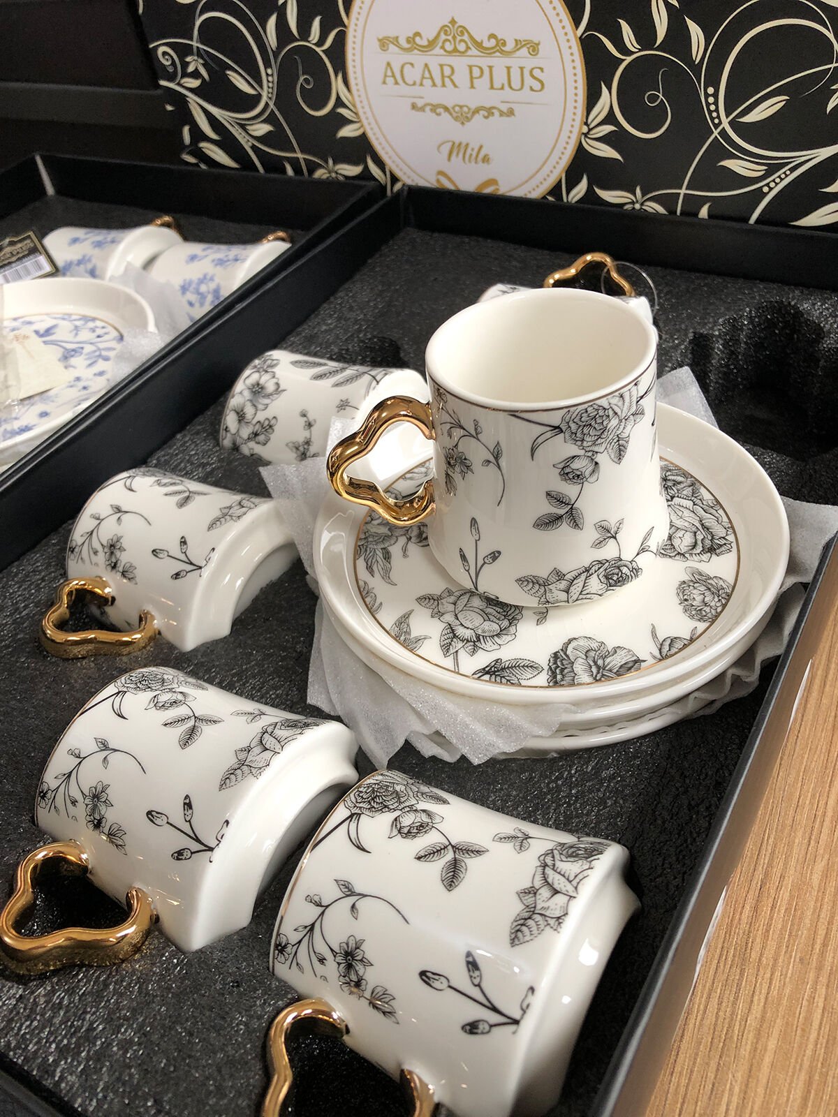 Acar Mila 6 Kişilik Kahve Fincanı Takımı - 90 ml Model-1 06046