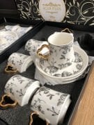 Acar Mila 6 Kişilik Kahve Fincanı Takımı - 90 ml Model-1 06046