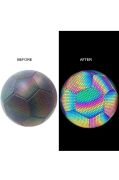 Kapris Fosforlu Desenli Dikişli Futbol Topu X733
