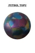 Kapris Fosforlu Desenli Dikişli Futbol Topu X733