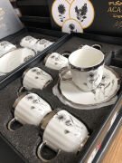 Acar Melody 6 Kişilik Porselen Kahve Fincanı Takımı 90 ml 5142 Silver Model-1