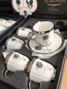 Acar Melody 6 Kişilik Porselen Kahve Fincanı Takımı 90 ml 5142 Silver Model-2