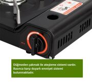 Tekli Portatif Ocak Kamp Ocağı + Kamp Gazı 227g 1 Adet