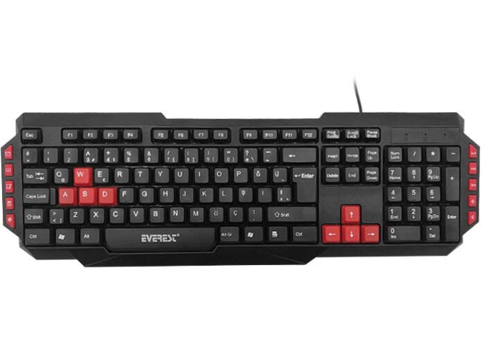 Everest Armor Usb Kablolu Multimedya Oyuncu Q Klavye KB-G7