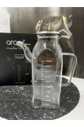 Joe 2'li Metal Kapaklı Borosilikat Cam Yağlık 1000 ml TR4389
