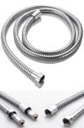 1.Sınıf Dayanıklı Spiral Duş Hortumu Metal Örgülü 1.5 M KYK1012