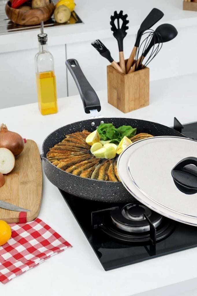 Özkent Hamsilos 30 Cm Granit Balık Börek Tavası K-568