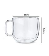 Perotti Double Wall Çift Cidarlı 450 ml Cam Kupa 12482 (2 Adet)