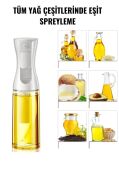6'lı Cam Sprey 230ml Yağlık Air Fryer Fritöz Yağ Püskürtücü Beyaz Eco Set