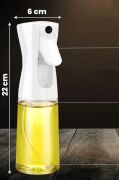 6'lı Cam Sprey 230ml Yağlık Air Fryer Fritöz Yağ Püskürtücü Beyaz Eco Set