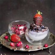 Kapris 6'lı Çift Cidarlı Cam Lokumluk Sosluk 12478 32131