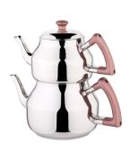 Özkent Marmaris Orta Boy 3,4 Lt Paslanmaz Çelik Çaydanlık Rosegold K315