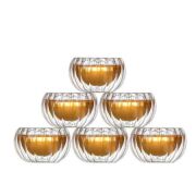 Perotti Double Wall 6'lı Cam Lokumluk Sosluk 12477