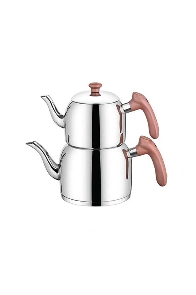 Özkent Vista Mini Boy 1,9 Lt Paslanmaz Çelik Çaydanlık Rosegold K390