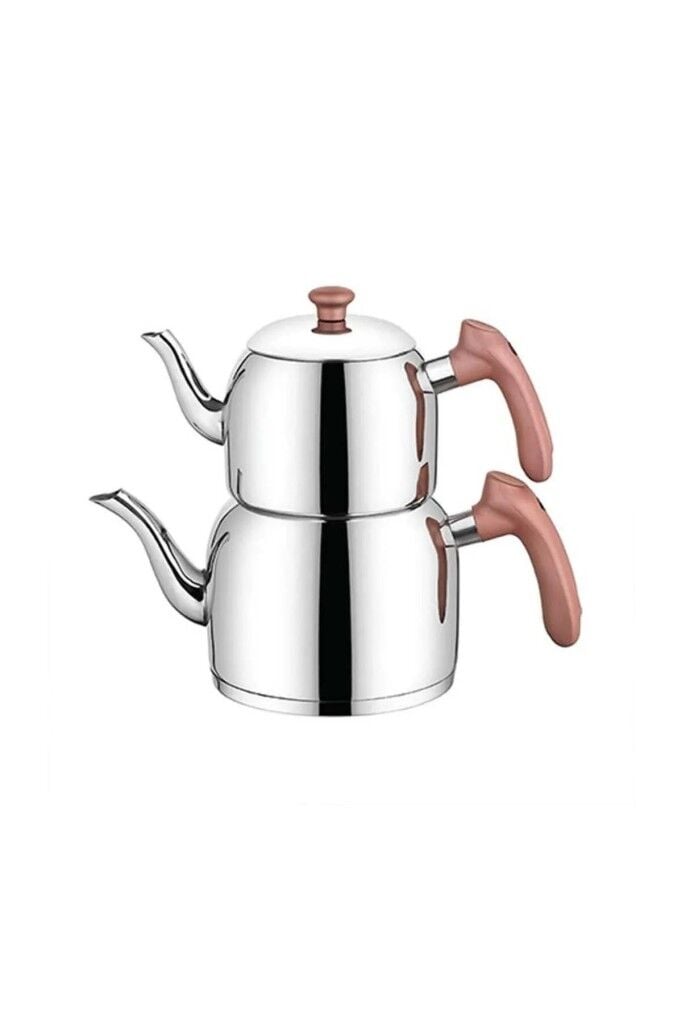 Özkent Vista Mini Boy 1,9 Lt Paslanmaz Çelik Çaydanlık Rosegold K390