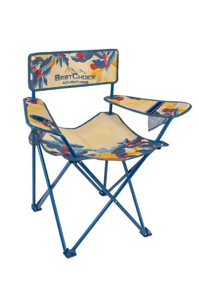 BestChoice Desenli Katlanır Kamp Piknik Sandalyesi Rejisör Koltuğu