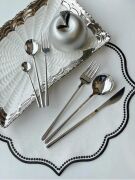 Arow Milano 36 Parça Çatal Kaşık Bıçak Seti 6 Kişilik Gümüş TR-3701