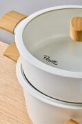 Danish Cook Beige İndüksiyon Tabanlı 7 Parça Tencere Seti Ahşap Saplı 1302